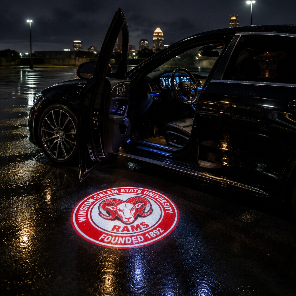 Winston-Salem State University UniGlow Car Door Projector Light