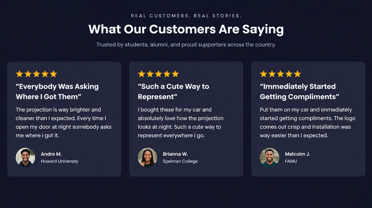 UniGlow Customer Testimonials - Andre M, Brianna W, Malcolm J